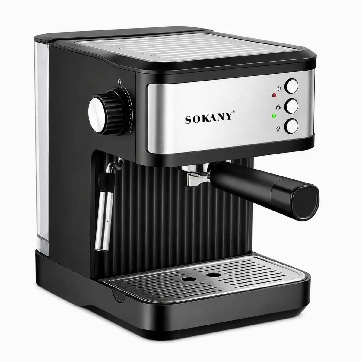 Кавомашина ріжкова SOKANY SK-04029 15 бар 1,8 л для приготування еспресо та молочних напоїв