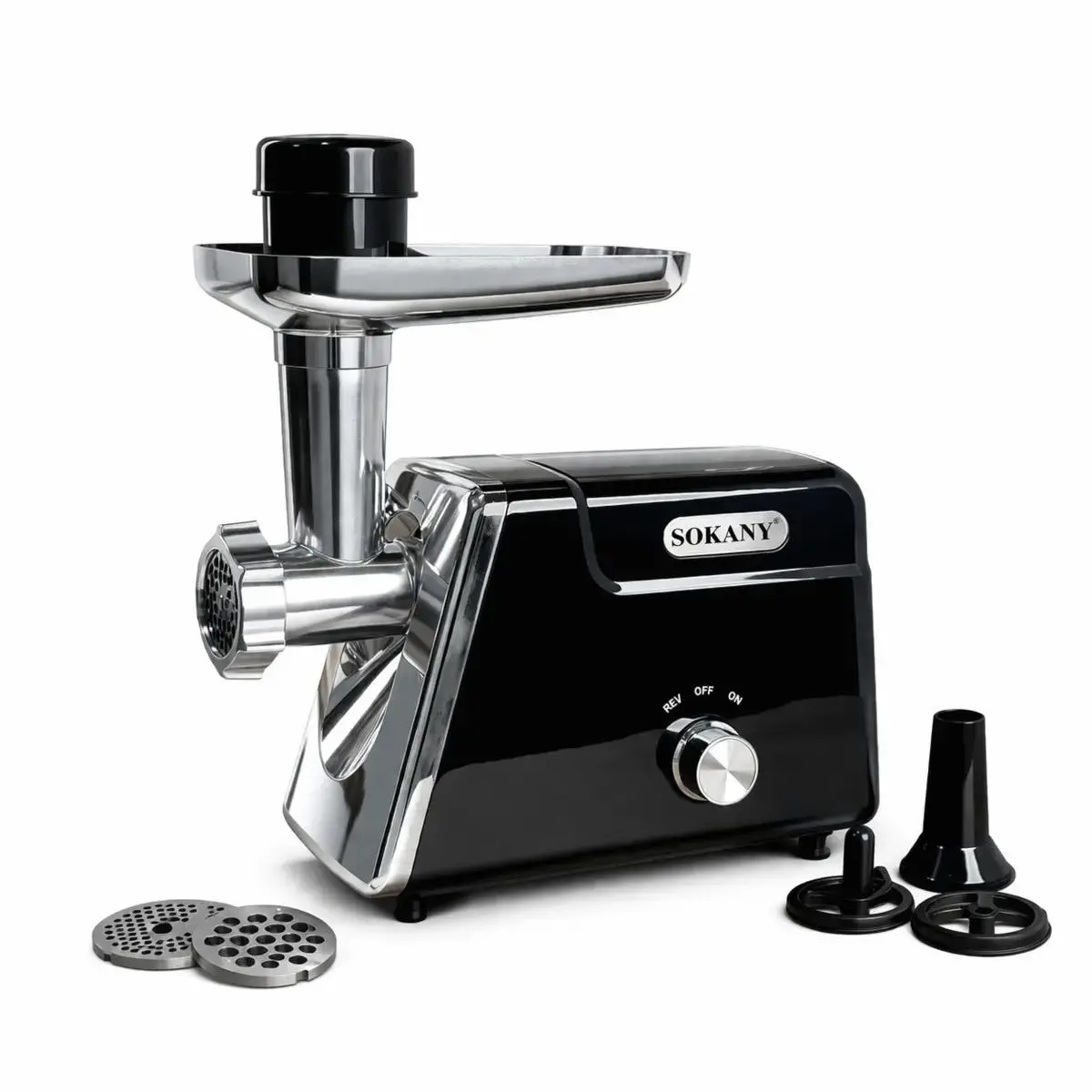 Шнекова м'ясорубка SOKANY SK-06044 2800 Вт з продуктивністю до 3 кг/хв