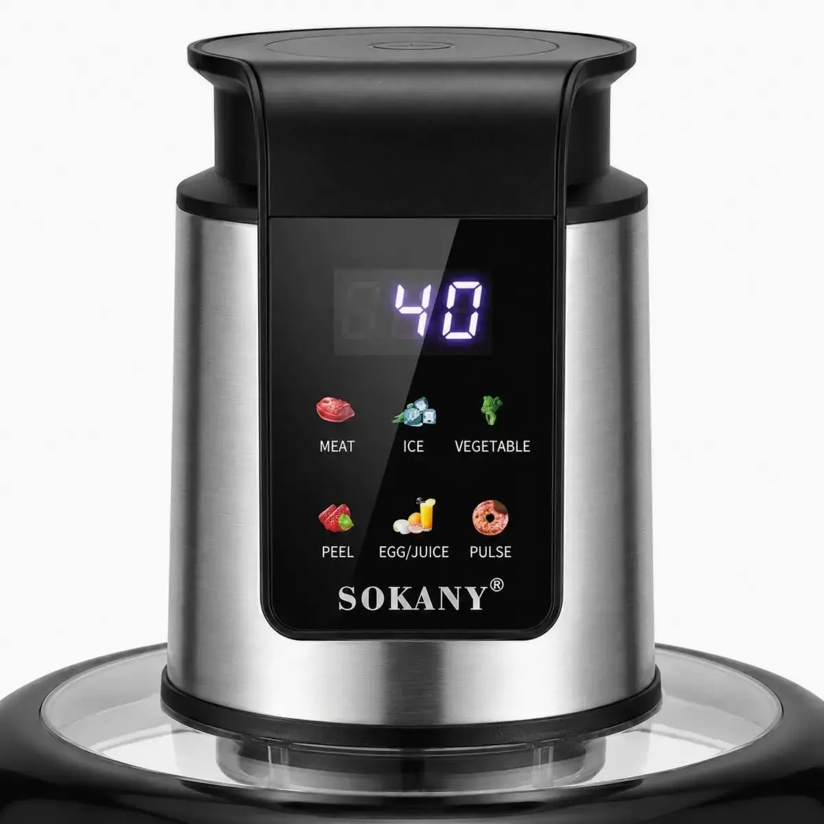 Електричний подрібнювач SOKANY SK-06065 1000 Вт зі скляною чашею 3 л для дому