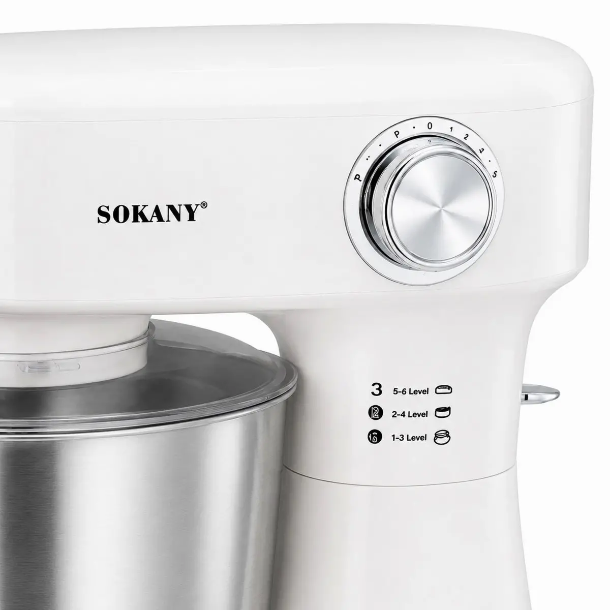 Планетарний тістоміс SOKANY SK-05019, 1500 Вт, металева чаша 5,5 л