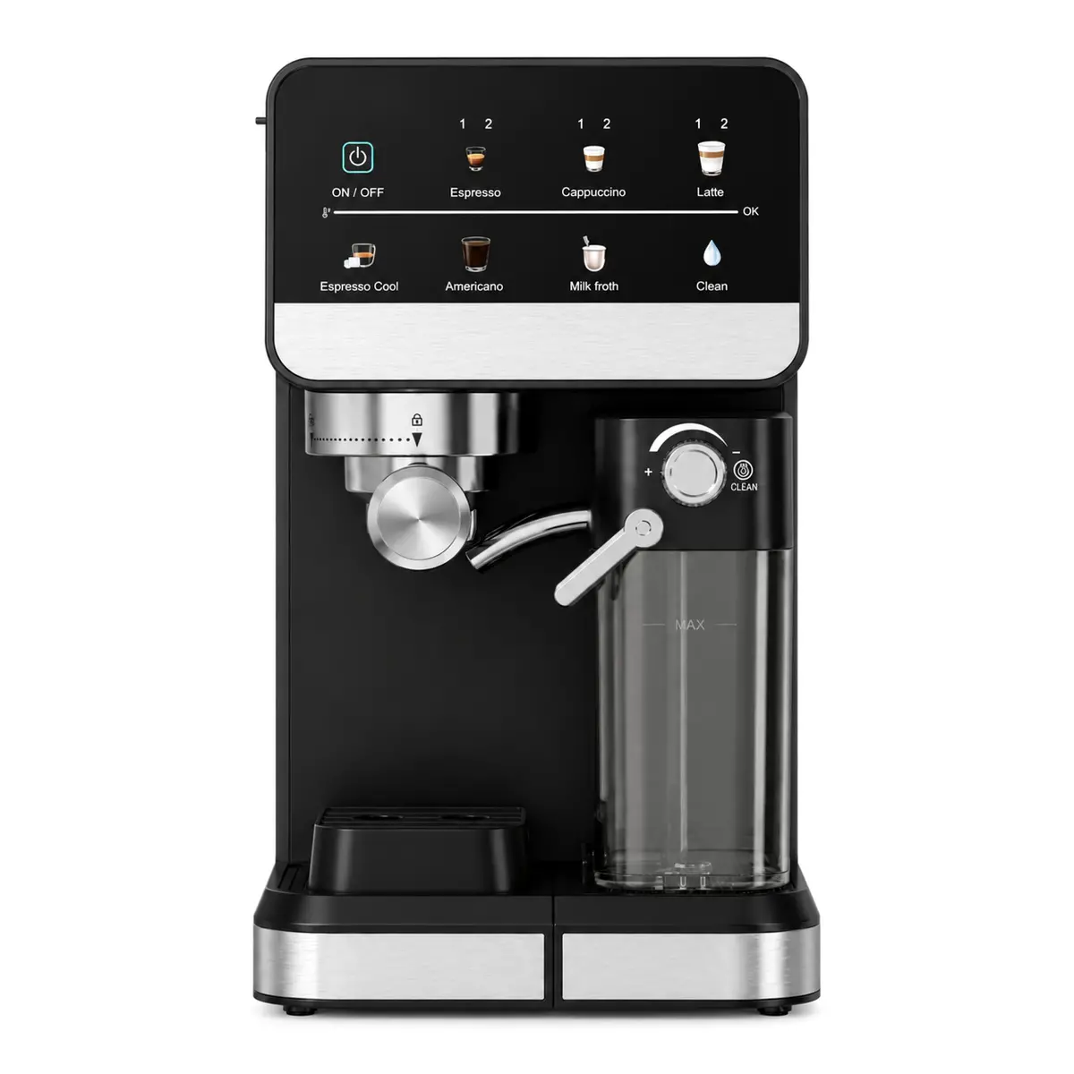 Ріжкова кавомашина SOKANY SK-04055 1350 Вт 1,5 л на 2 чашки з капучинатором